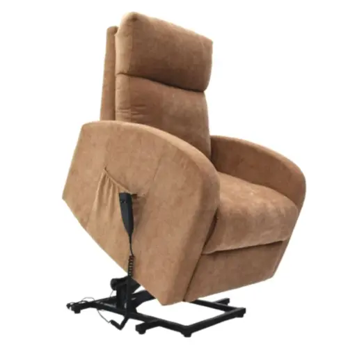 Fauteuil auto-souleveur en tissu dore