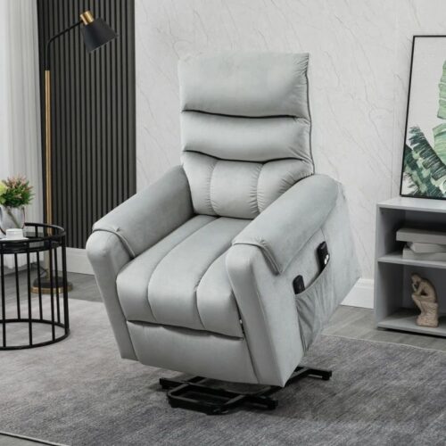 Fauteuil auto-souleveur Homcom (gris argent)